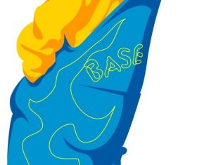 Cartoon blond girl vector