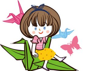 Cartoon cute girl vector
