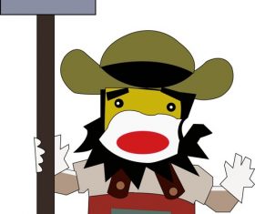 Cartoon farmer vector