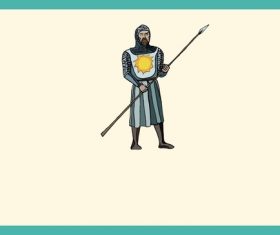 Cartoon guard vector