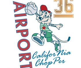 Cartoon tiger vector