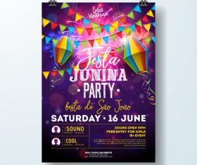 Celebration party flyer template vectors 01