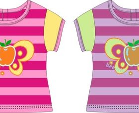 Childrens clothing style pattern design vector