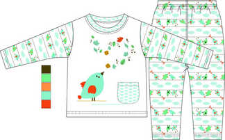 Childrens clothing vector