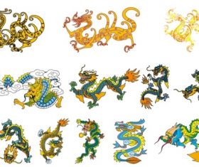Chinese dragon vector