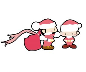 Christmas children vector