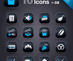 Collection of vector elements picture web design button icon tool food 11_02