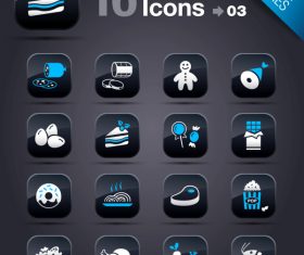 Collection of vector elements picture web design button icon tool food 11_03