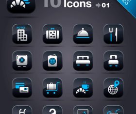 Collection of vector elements picture web design button icon tool hotel 05_01