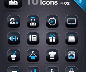 Collection of vector elements picture web design button icon tool hotel 05_02