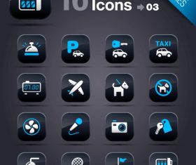 Collection of vector elements picture web design button icon tool hotel 11_03