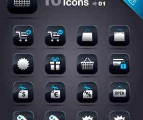 Collection of vector elements picture web design button icon tool shopping 05_01