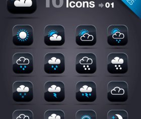 Collection of vector elements picture web design button icon tool weather 11_01