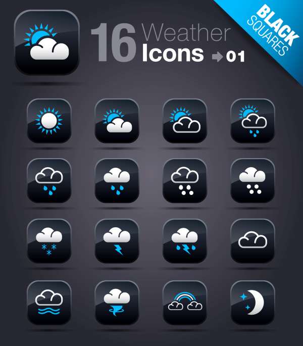 Collection of vector elements picture web design button icon tool weather 11_01