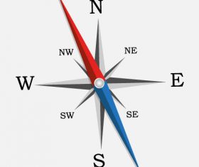 Compass background vector material 02