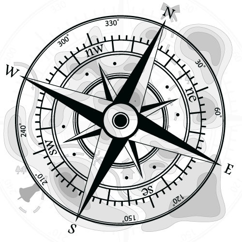 Compass background vector material 07