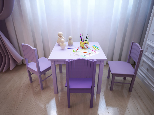 Concept design for a child's room in a subtle violet tone (8)