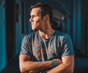 Cool man with confident style Stock Photo