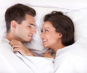 Couple sleep in each others arms Stock Photo 02