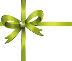 Creative bows design vector material 06