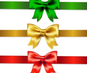 Creative bows design vector material 10