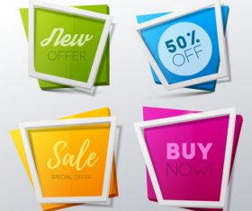 Creative sale banners template vector 05
