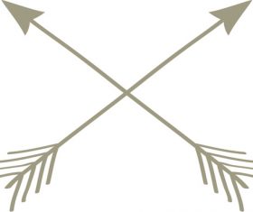 Crossed arrows vector material 01