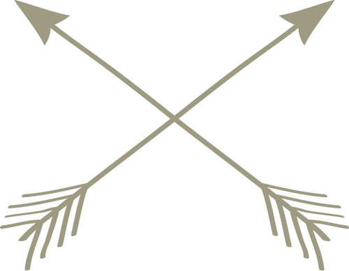 Crossed arrows vector material 01