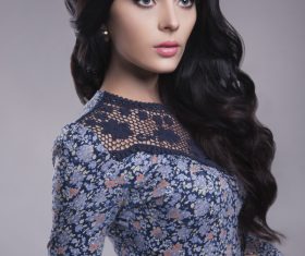 Cute brunette girl Stock Photo 07