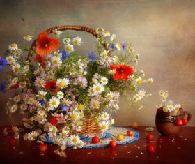 Decorative flower on the desktop Stock Photo 04