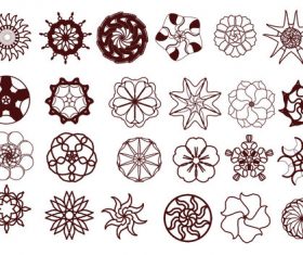 Decorative shapes Photoshop Brushes