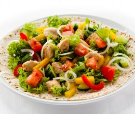 Delicious assorted salad Stock Photo
