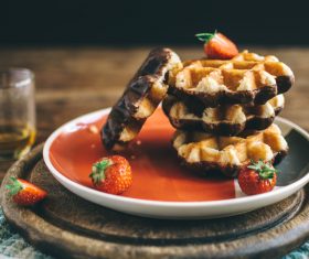 Delicious strawberry cake Stock Photo