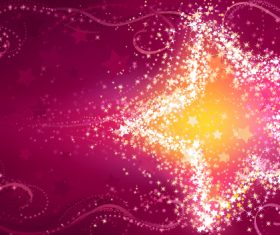 Dream star background vectors material