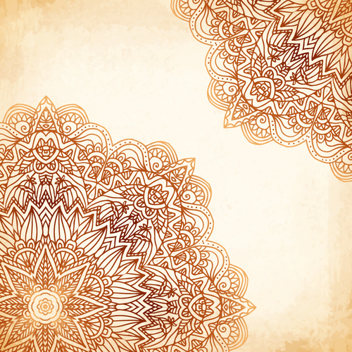Ethnic new background vector material 02