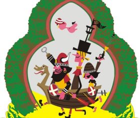 European cartoon characters vector