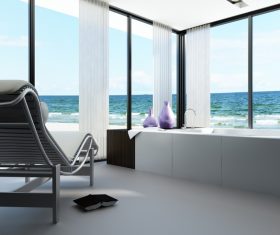 Exclusive Luxury Bathroom Interior Stock Photo 12