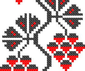 Fabric grapes pattern vector