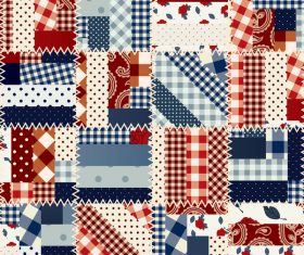 Fabrics pattern seamless vectors material 01