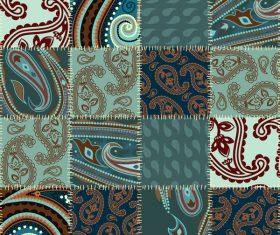 Fabrics pattern seamless vectors material 02