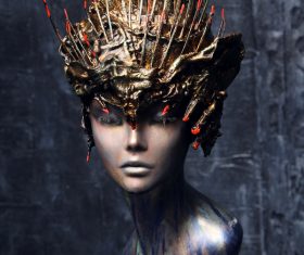 Fantastic headdress Stock Photo 01