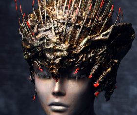 Fantastic headdress Stock Photo 09