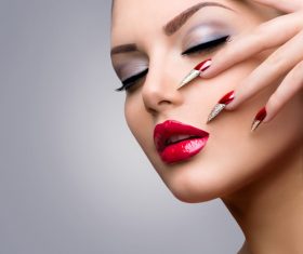 Fashion Beauty Model Girl Stock Photo 07