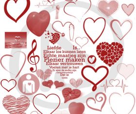 Fashion hearts Photoshop Brushes