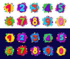 Festival number vector design