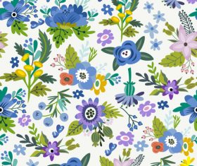 Floral amazing bright pattern vector 03