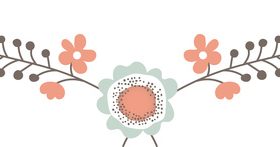 Floral banner vector illustration 02