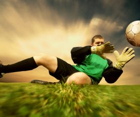 Football goalkeeper Stock Photo 04