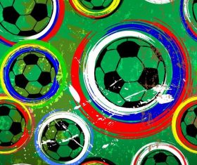 Football grunge pattern vector material