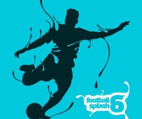 Football splash background vectors